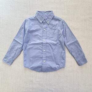 Janie & Jack Light Blue Button Down Shirt EUC 3